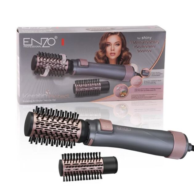 مشط حراري مجفف دوار انزو 2في1 Brosse Séchoir tournante ENZO EN-759